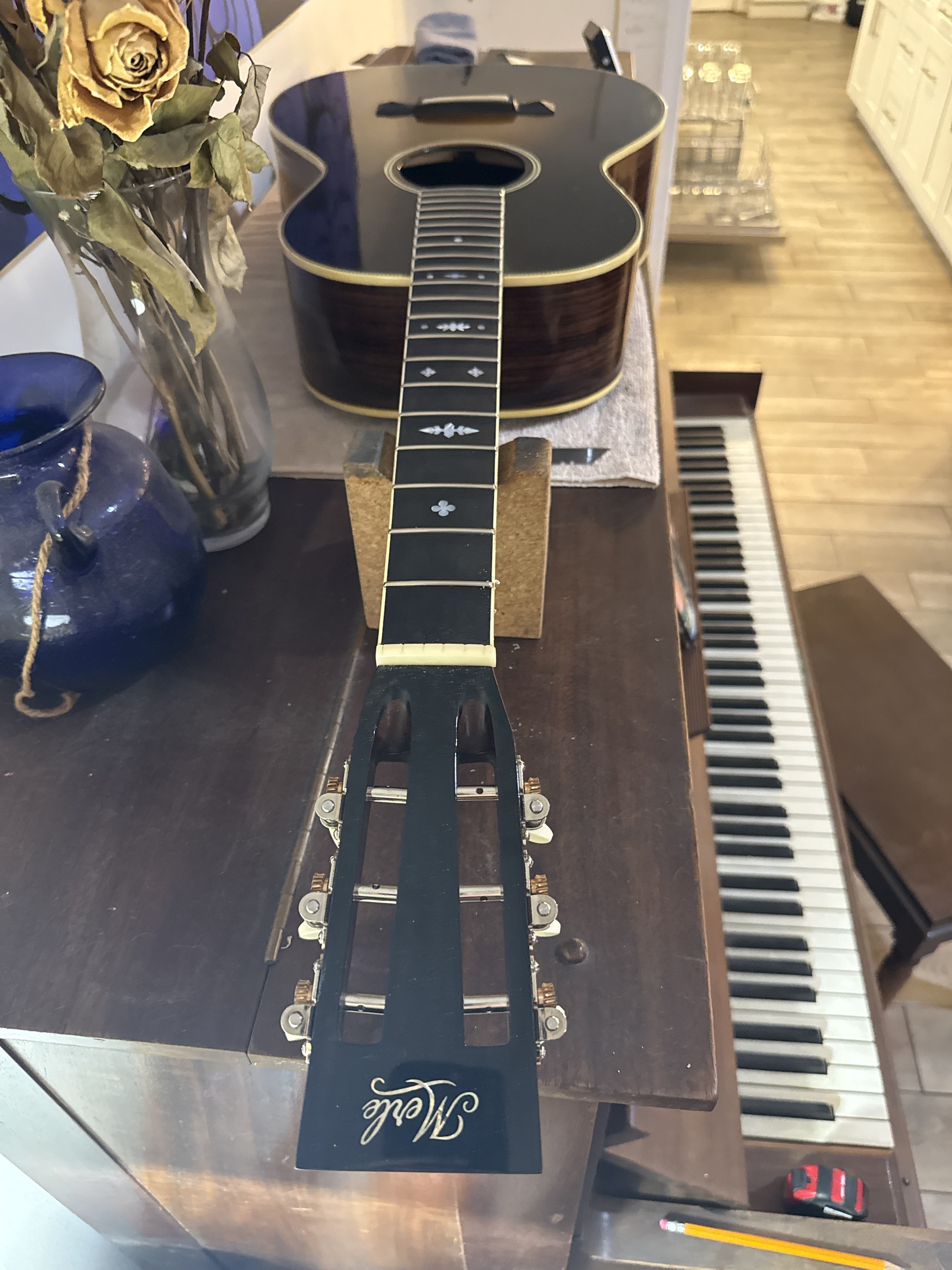 Headstock detail