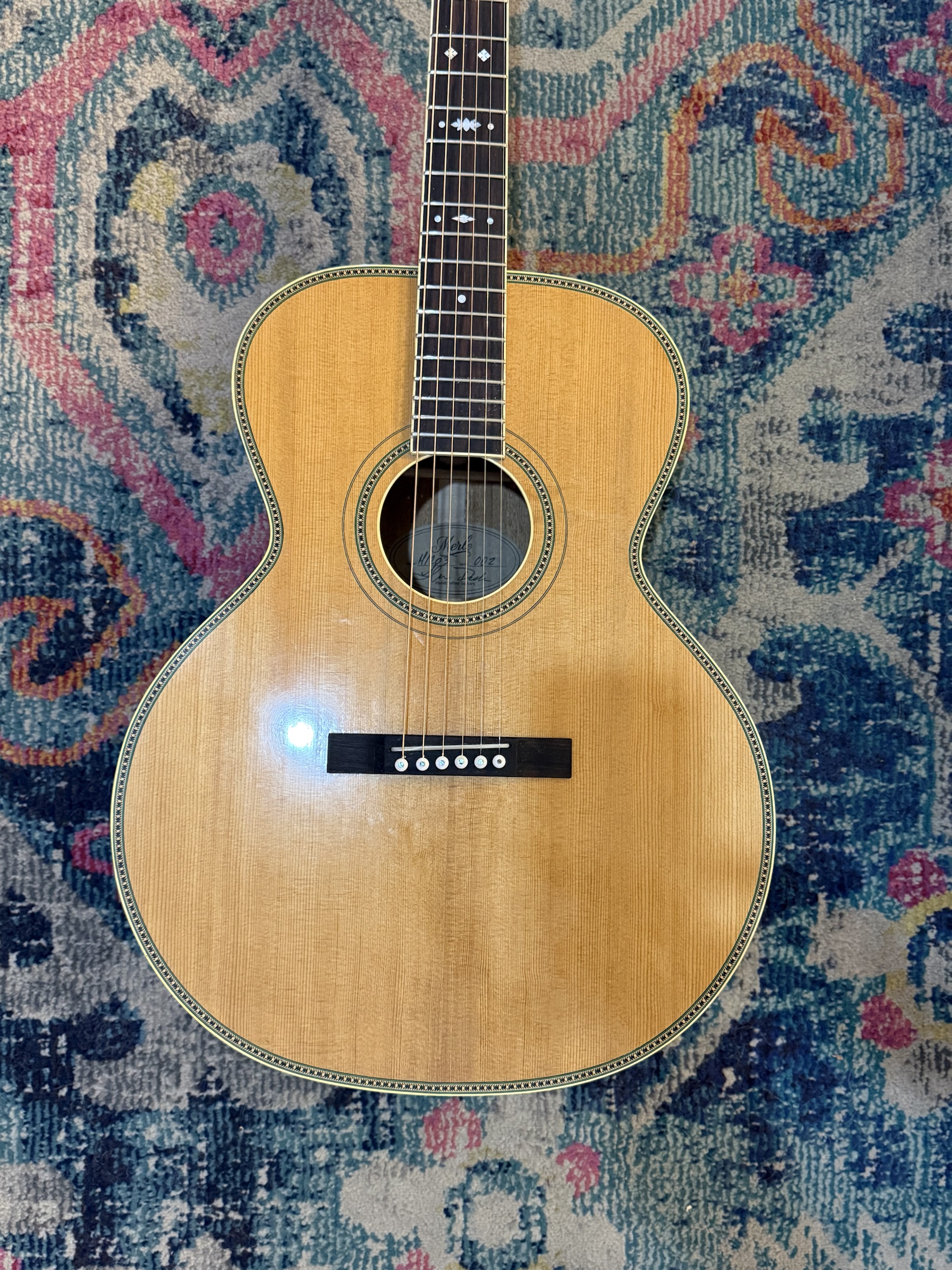 Finished natural guitar